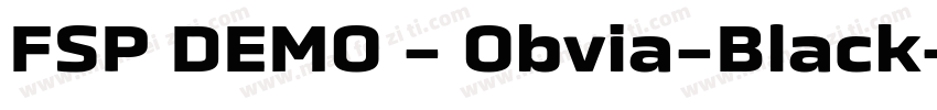 FSP DEMO - Obvia-Black字体转换